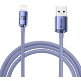 Baseus Crystal Shine kabel USB na Lightning, 2.4A, 2m (vijoličen), (20627637) | Shoptok.si
