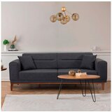 Atelier Del Sofa Antracitno siva raztegljiva sedežna garnitura 223 cm Liones – Cene