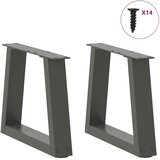  Noge za klub stolić V-oblika 2 kom antracit 40 x (30-31,3) cm čelik | shoptok.hr