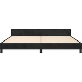 vidaXL Okvir za krevet s uzglavljem crni 200x200 cm baršunasti | shoptok.hr