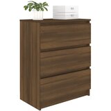  Komoda boja smeđeg hrasta 60 x 35 x 76 cm konstruirano drvo | shoptok.hr