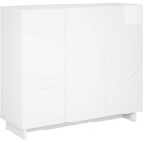 Komoda Bijela visokog sjaja 85,5 x 31 x 75 cm Konstruirano drvo Slike