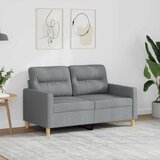  Dvosjed od tkanine svjetlosivi 120 cm | shoptok.hr