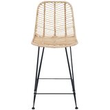  Barski stolac 2 pcs 44,5 x 54,5 x 97,5 cm Ratan i čelik | shoptok.hr