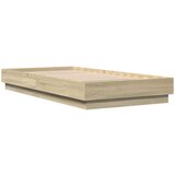  Okvir kreveta s LED svjetlima boja hrasta sonome 90 x 190 cm | shoptok.hr
