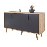 Hanah home komoda s ladicama, antracit | Eponuda.ba