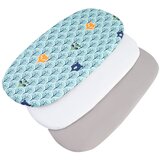Medi Partners 3 – Pak – Fitted sheet for stroller – cotton – Forest – White – Gray | ePonuda.com