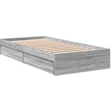 vidaXL Okvir kreveta s ladicama siva boja hrasta 90 x 190 cm drveni | shoptok.hr