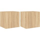  The Living Store Stenske TV omarice z LED 2 kosa sonoma hrast 40,5x35x40 cm - TV Stenska Omarica, (21499124) | Shoptok.si