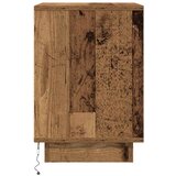 Noćni ormarić s LED svjetlima boja drva 38x34x50 cm | shoptok.hr