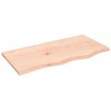 Stolna ploča 80 x 40 x 2 cm od netretirane masivne hrastovine | shoptok.hr