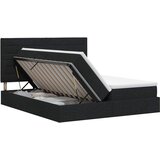  s od storage s uzglavljem Crna 180 x 200 cm Tkanina | shoptok.hr