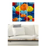 Wallity MDF148092881 multicolor decorative mdf painting (3 pieces) | ePonuda.com