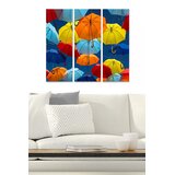 Wallity MDF148092881 Multicolor Decorative MDF Painting (3 Pieces) | Eponuda.ba