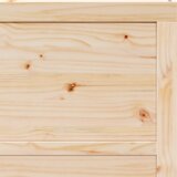 vidaXL Drsna vrata Rjava 100 x 208 cm Trdna borovina | Shoptok.si