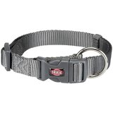 Trixie ovratnica za pse Premium M-L 35-55 cm/20 mm siva | Shoptok.si