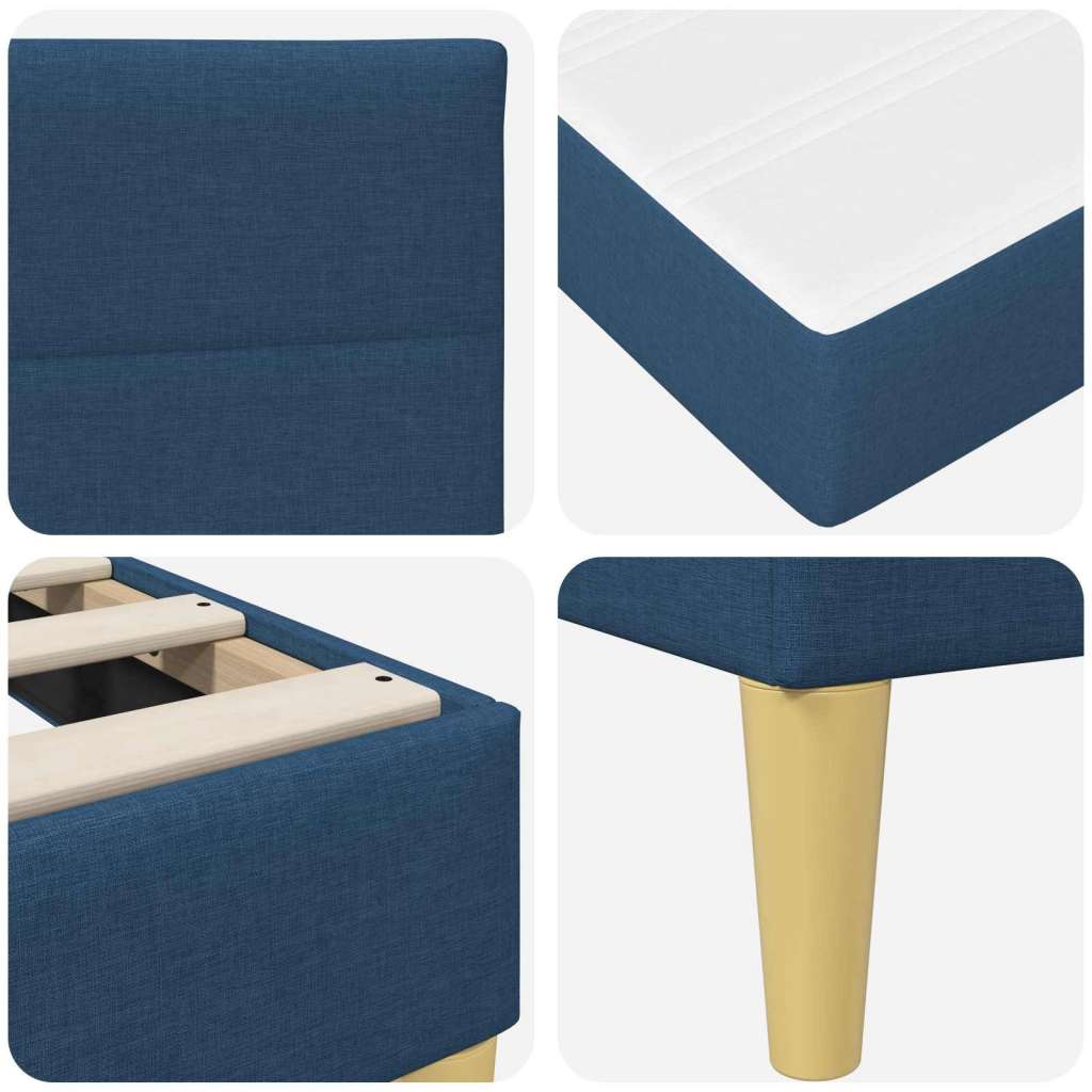  Okvir za krevet Plava 120 x 200 cm Poliester | shoptok.hr