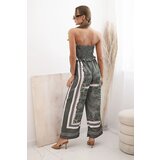Kesi Włoski Women's set with wide pants and top khaki | ePonuda.com