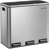 Songmics Koš za smeti 3 x 18 L, siv | Shoptok.si