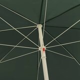  Suncobran za plažu zeleni 300 cm | shoptok.hr