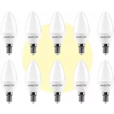 MAX-LED 10x LED žarnica - sijalka E14 C30 3W (25W) 180 lm toplo bela 3000K