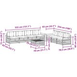  Set vanjskih sofa 8 kom. Prirodna i antracit | shoptok.hr