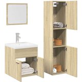 3-dijelni set kupaonskog namještaja boja hrasta sonome drveni | shoptok.hr