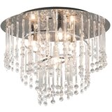 Zuma line 19154M - plafonsko svetlo terre 4xG9/25W/230V, ø 35 cm, hrom/prozirno | Eponuda.com