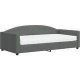  Dnevni krevet s madracem tamnosivi 100 x 200 cm od tkanine | shoptok.hr