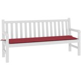  Jastuk za vrtnu klupu boja vina 180 x 50 x 3 cm tkanina Oxford | shoptok.hr