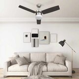  Stropni ventilator sa svjetlom i daljinskim 108 cm tamnosmeđi | shoptok.hr