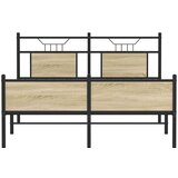 vidaXL Okvir kreveta bez madraca boja hrasta sonome 140x190 cm drveni | shoptok.hr