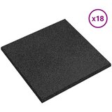  Ploče za zaštitu od padova 18 pcs Crna 50 x 50 cm Guma | shoptok.hr