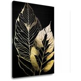  Zlatni dodir na platnu pleše lišće vetra (elegance reborn) | ePonuda.com