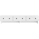 TV ormar s ladicama Bijela visokog sjaja 147 x 34,5 x 30 cm | shoptok.hr