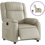 Maison Chic Električni naslanjač - Relax naslanjač krem umetno usnje, (22062200) | Shoptok.si