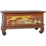 Stolić za kavu 80 x 50 x 40 cm od obnovljene tikovine - Šareni 1 | shoptok.hr