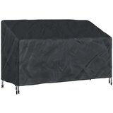 vidaXL Pokrivač za vrtnu klupu Crna 165 x 70 x 65 / 94 cm 600D tkanina | shoptok.hr