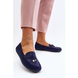 Kesi Women's Suede Classic Loafers Dark Blue Ontala | shoptok.hr