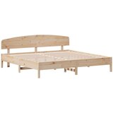  Posteljni okvir z vzglavjem 180x200 cm borovina, (21128847) | Shoptok.si