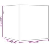  Komplet TV omaric 8 pcs 120 x 30 x 30 cm Črni hrast, (5000247650) | Shoptok.si
