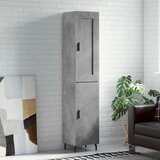  Visoka komoda siva betona 34,5x34x180 cm od konstruiranog drva | shoptok.hr