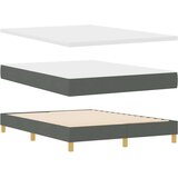  LED Box Spring Krevet Tamno siva 140 x 190 cm tkanina | shoptok.hr