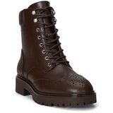 Polo Ralph Lauren Gležnarji z vezalkami 'ALYSN' temno rjava | Shoptok.si