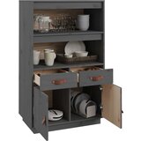  Visoka komoda siva 67 x 40 x 108 5 cm od masivne borovine | shoptok.hr
