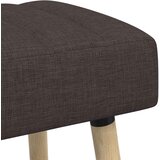 Klupa s utorima Tamno smeđa 60 x 40 x 45 cm Tkanina | Eponuda.com