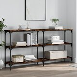 The Living Store Konzolna mizica dimljen hrast 150x29x75 cm inženirski les - Konzolna Mizica, (21573543) Cene