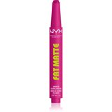 NYX Professional Makeup Fat Matte balzam za ustnice z mat učinkom Fluffy Fuchsia 2 g Cene
