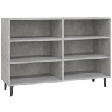 The Living Store Komoda betonsko siva 103,5x35x70 cm iverna plošča - Komoda, (21503337) | Shoptok.si