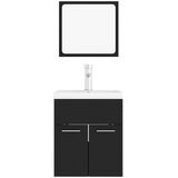  Set kupaonskog namještaja od iverice crni | Eponuda.com